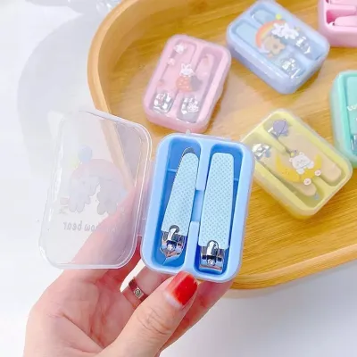 2 Pcs Lovely Cartoon Nail Clippers Set